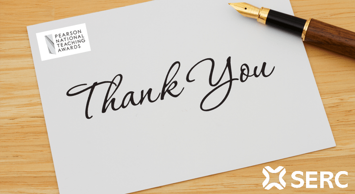 Say “thank you” to an amazing tutor, classroom assistant, college team or department and a card will be sent through the post with your personal message, for free, with a chance for them to be nominated for a national award.